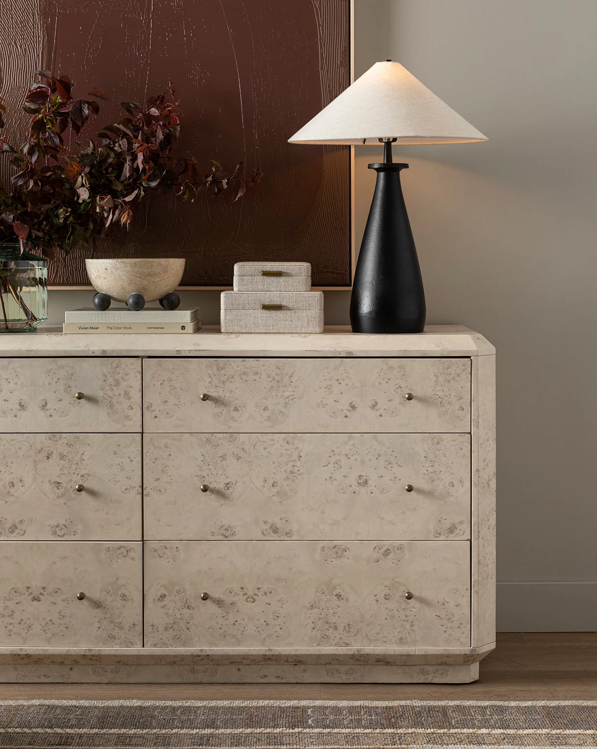 Noir Posie Marble Bowl 3 Noir Posie Marble Bowl - Image 3