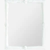 Antique White Rectangle Mirror