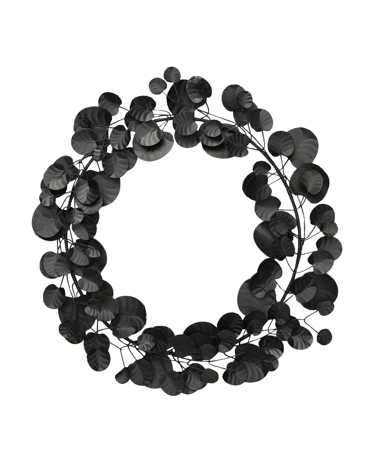 Faux Black Eucalyptus Wreath 5 Faux Black Eucalyptus Wreath - Image 5