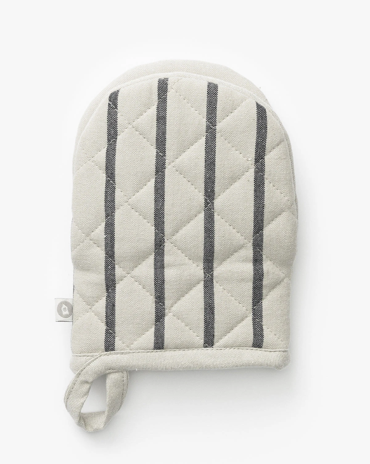 Black Striped Oven Mitt 3 Black Striped Oven Mitt - Image 3