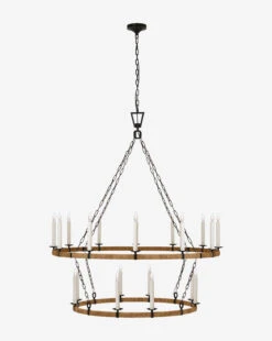 Darlana Wrapped Two-Tiered Chandelier -Home Improvement Shop DarlanaWrappedTwo TieredChandelier MLHT1775 INR XL T