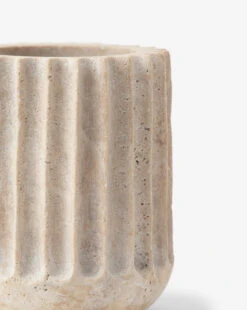 Grayson Travertine Vase -Home Improvement Shop GraysonTravertineVase MDCR2440 TAN OS D1