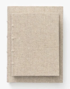 Handcrafted Linen Book -Home Improvement Shop HandcraftedLinenBook MDCR1716 NAT D1 T