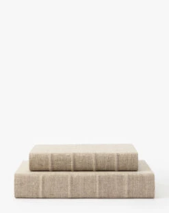 Handcrafted Linen Book -Home Improvement Shop HandcraftedLinenBook MDCR1716 NAT MAIN T