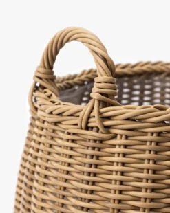 Lightwash Handled Planter Basket -Home Improvement Shop HandledPlanterBasket MDCR2790 LTW D2 T