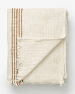 Helena Soft Fringe Camel & Cream Blanket -Home Improvement Shop HelenaSoftFringeCamel CreamBlanket MBED0136 CAM Q D1