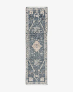 Inverness Hand-Knotted Wool Rug -Home Improvement Shop InvernessHand KnottedRug MRUG0826 BLU 3x10 1