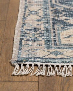 Inverness Hand-Knotted Wool Rug -Home Improvement Shop InvernessHand KnottedRug MRUG0826 BLU 3x5 D2