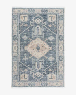Inverness Hand-Knotted Wool Rug -Home Improvement Shop InvernessHand KnottedRug MRUG0826 BLU 6x9 1