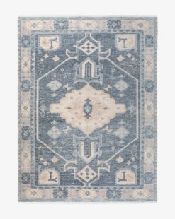 Inverness Hand-Knotted Wool Rug -Home Improvement Shop InvernessHand KnottedRug MRUG0826 BLU 9x12 1
