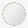 Jillian Round Faux Shagreen Mirror