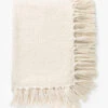 Lorenzo Cream Grid Throw