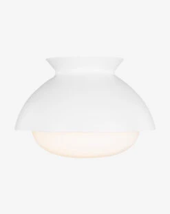 Lucerne Flush Mount -Home Improvement Shop LucerneFlushMount MLHT1090 WHT OS MAIN