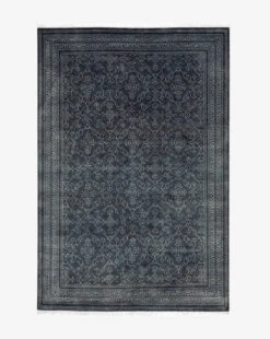 Kazan Hand-Knotted Wool Rug -Home Improvement Shop MRUG0495 NVY 6x9 KazanHand KnottedRug