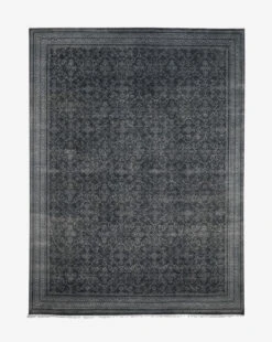 Kazan Hand-Knotted Wool Rug -Home Improvement Shop MRUG0495 NVY 9x12 KazanHand KnottedRug