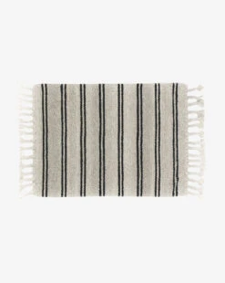 Soliel Handwoven Wool Rug 12 Soliel Handwoven Wool Rug -Home Improvement Shop MRUG0576 BLU 3x5 SolielFringeWovenRug