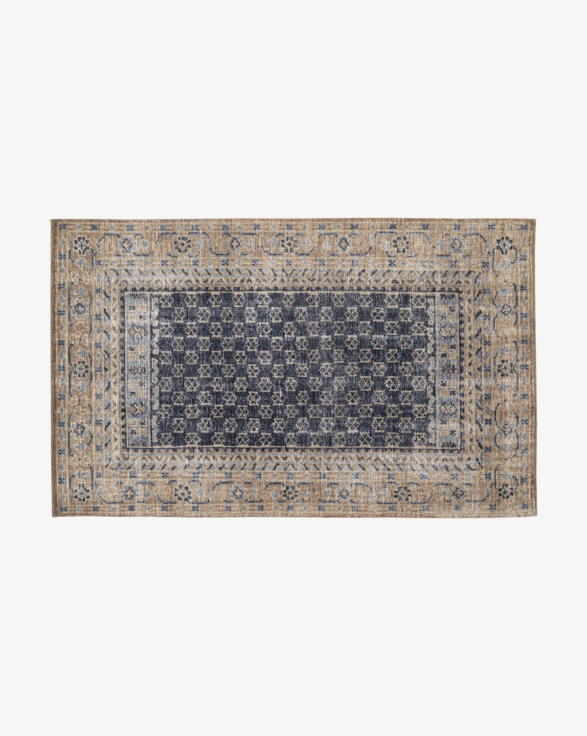 Anya Indigo Hand-Knotted Wool Rug 6 Anya Indigo Hand-Knotted Wool Rug - Image 6
