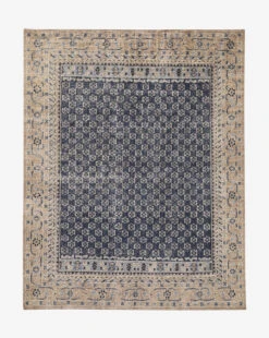 Anya Indigo Hand-Knotted Wool Rug