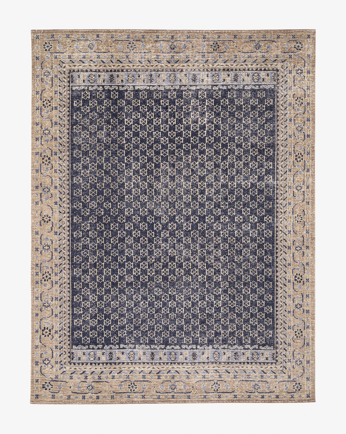 Anya Indigo Hand-Knotted Wool Rug 9 Anya Indigo Hand-Knotted Wool Rug - Image 9