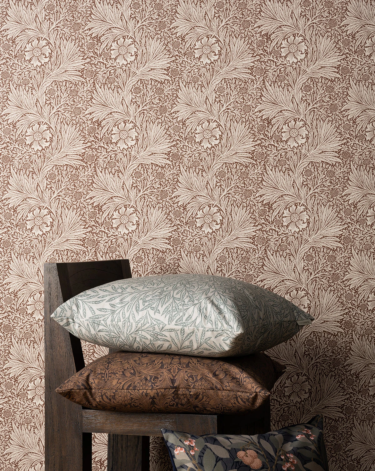 Morris & Co. X McGee & Co. Marigold Umber Wallpaper 2 Morris & Co. X McGee & Co. Marigold Umber Wallpaper - Image 2