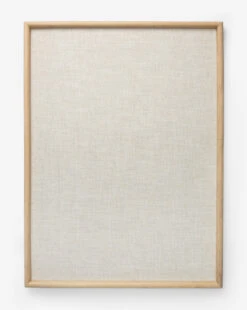 Oak & Linen Memo Board