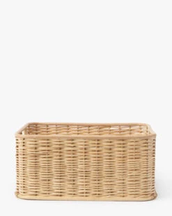 Bloomingville Palm & Rattan Basket -Home Improvement Shop Palm RattanBasket MDCR2843 NAT L MAIN T