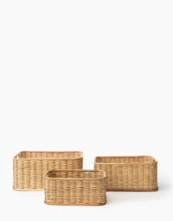 Home Improvement Shop 7 Bloomingville Palm & Rattan Basket