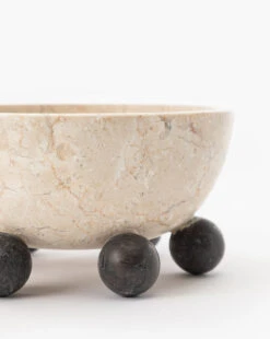 Noir Posie Marble Bowl 9 Noir Posie Marble Bowl -Home Improvement Shop PosieMarbleBowl MDCR2679 NAT OS D1