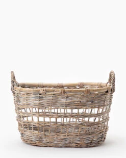 Rattan Handled Basket 7 Rattan Handled Basket -Home Improvement Shop RattanHandledBasket MDCR2026 NAT L