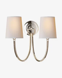 Reed Double Sconce -Home Improvement Shop ReedDoubleSconce MLHT1760 PNI OS T