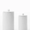 Fluted Lidded Bathroom Canister
