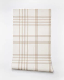 Rigby Plaid Print Wallpaper 11 Rigby Plaid Print Wallpaper -Home Improvement Shop RigbyPlaidNAT