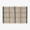 Simple Checkered Jute Doormat