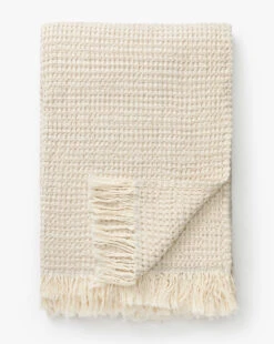Stonewashed Waffle Cotton Throw -Home Improvement Shop StonewashedWaffleCottonThrow MBED0245 SND 50x70 D1