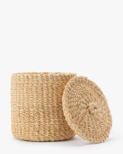 Thalia Woven Canister 13 Thalia Woven Canister -Home Improvement Shop ThaliaWovenCanister MBTH0319 NAT L D1