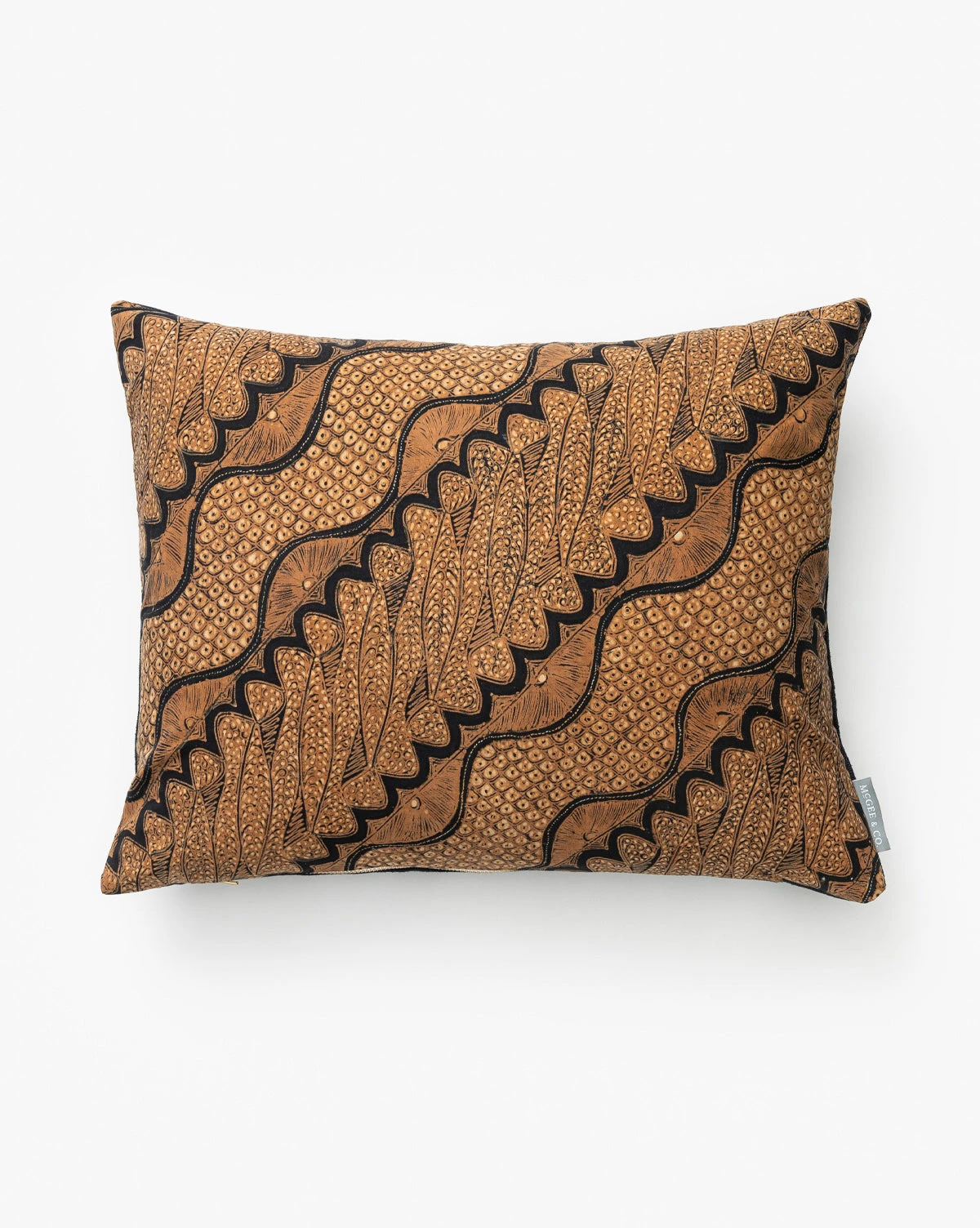 Vintage Brown Diagonal Pattern Pillow Cover No. 2 1 Vintage Brown Diagonal Pattern Pillow Cover No. 2
