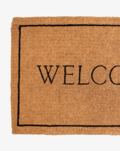 Welcome Doormat -Home Improvement Shop WelcomeDoormat MRUG0278 BLK 24x36 D1
