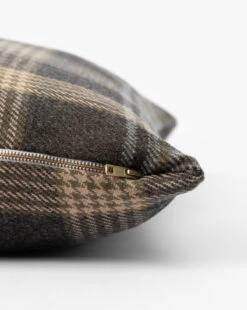 Witten Checker Pillow Cover -Home Improvement Shop WittenCheckerPillowCover MPLW1399 BWN 22x22 D1 T