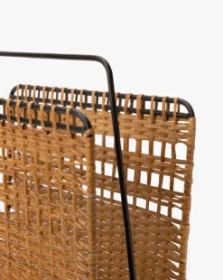 Woven Magazine Rack 7 Woven Magazine Rack -Home Improvement Shop WovenMagazineRack MDCR2617 NAT OS D2