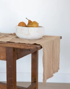 Bloomingville Whitewashed Wooden Bowl -Home Improvement Shop q3vignette15