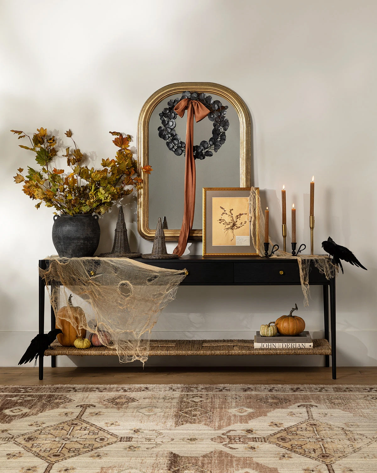 Faux Black Eucalyptus Wreath 3 Faux Black Eucalyptus Wreath - Image 3